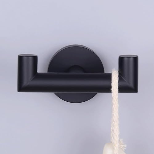 Miniatura 5 de DGYB Ganchos para toallas de baño, paquete de 2 unidades, de níquel cepillado, soporte para toallas, de acero inoxidable, resistente, para cocina,