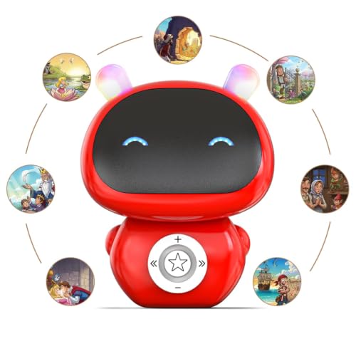 Image of Storybot | Robot Toy for Babies, Toddlers & Kids | USB Rechargeable Type-C & In-built Music | Popular Bedtime Stories, Rhymes & Songs | Best Gift for Boys & Girls 6+ Months (Red)