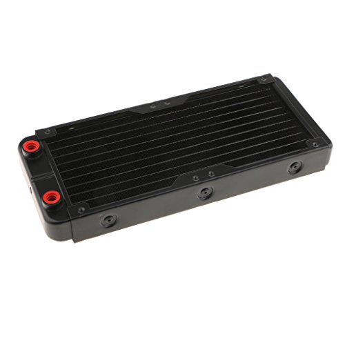 Tityvirnix Aluminiowy procesor komputerowy, 10 rur, chłodzenie wodą, system chłodnicy, 240 mm, G4/1