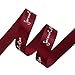 Produktbild Kentop FOREVER LOVE Satinband Seidenbänder Schleifenband Seide Satin Band Geschenkband mit für Blumenstrauß DIY Handwerk Hochzeit Geschenk Dekor (Weinrot)