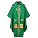 FAD-4U Church Catholic Priest Chasubles Vestments for Church Mass Vestments Robe with Stole