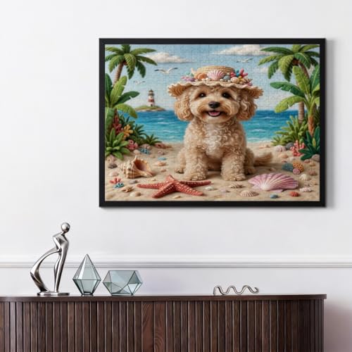 Rompecabezas de playa de 500 piezas: estimula tu mente este verano con un diseño de Cockapoo 2