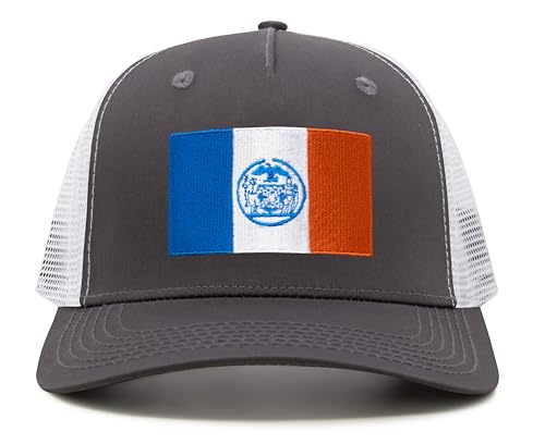 Image of International Tie City Hat for Men and Women, Adjustable Snapback Trucker Baseball Cap with Embroidered Patch