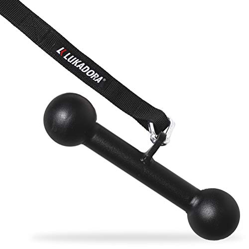 Lukadora Bone Bar (Dog Bone) für Enge Pull-ups, Trizeps, Bizeps, vielseitiges Kabelzugtraining, Griffstärke trainieren Cover