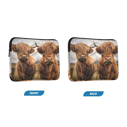 Funda para portátil Highland Cows Farmhouse 13-14 pulgadas miniatura 2