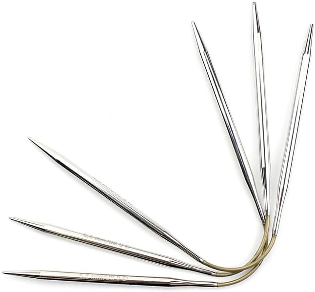 3pieces Fixed Needle Set Circular Knitting Needles for Socks Sleeve DIY Needle Arts Crafts 161-2-26cm (6.50mm)