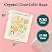 Pack It Chic - 11” X 14” Self Sealing Cellophane Bags (200 Pack) - Resealable Adhesive Clear Bags for Gifts, 11X14 Photos, Prints, Envelopes, Documents