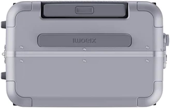 A baix view of Xiaomi Aluminium Luggage with double wheels.