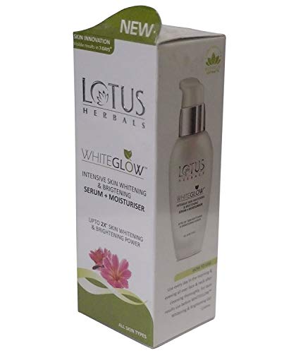 Image of Lotus Herbals Whiteglow Skin Whitening And Brightening Gel Cream, SPF-25, 40g And Lotus Herbals White Glow Intensive Skin Serum+ Moisturiser, 30ml