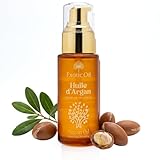 Exotic Oil – Huile d'Argan 100% Naturelle Pressée à Froid – Visage, Cheveux, Barbe et Corps – Nourrissante, Anti Âge et Réparatrice – Sans Additifs – Flacon Verre Pompe Luxe 50 ml