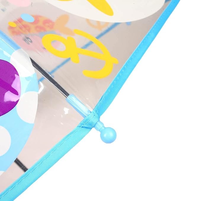 Image of Rainbow Smiling Sun Umbrellas Children Magic Cloud Transparent, See through Dome Umbrella for Children, Umbrella for Girls and Boys, Umbrella for Kids