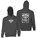 Produktbild Jack Daniel Charcoal-Flaschen-Aufkleber Hoodie Xx-Large