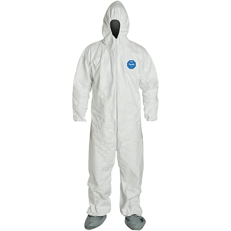 DuPont Tyvek 400 Disposable Protective Coverall with Hood and Boots