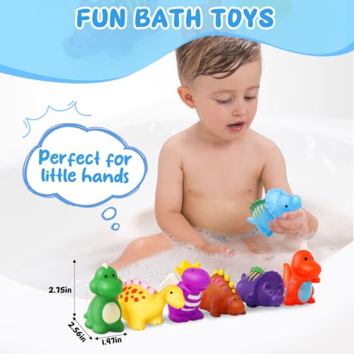 Color Changing Dinosaur Bath Toys DROPS TO - image 7