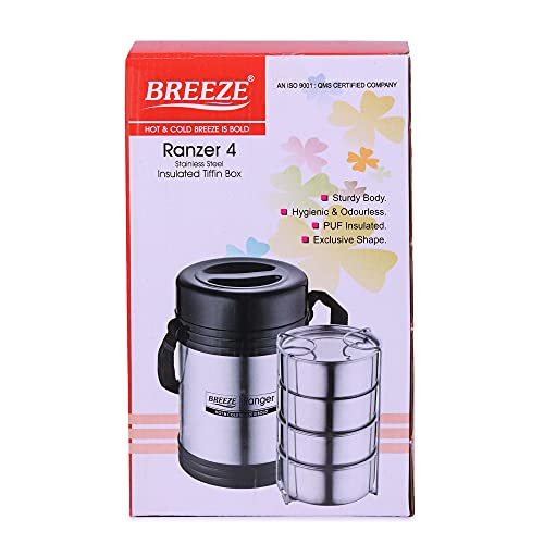 Image of BREEZE Ranzer 4 Stainless Steel Lunch Box