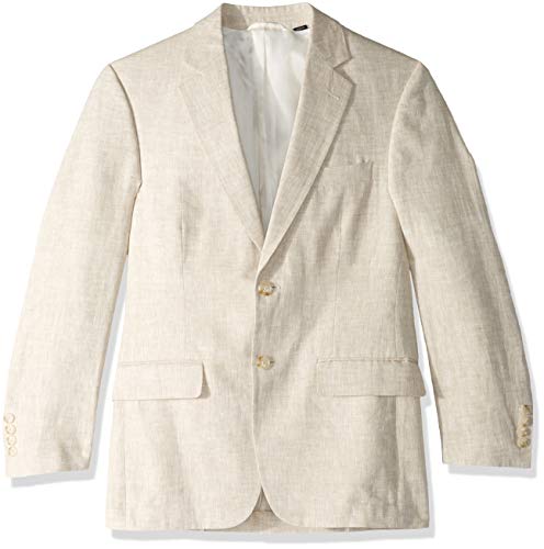 Palm Beach Men's Brock Linen Sportcoat, Natural, 50 Regular
