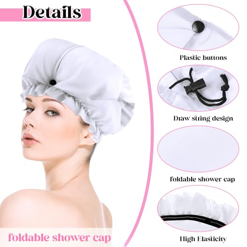 Bonnet de douche pour tresses et dreadlocks (Lot de 2) - Version longue imperméable