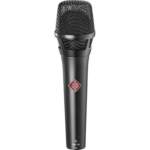 Neumann Kms 105 - Live Vocal Condenser Microphone (Black) With Xlr Cable And Mic Stand #TOP1