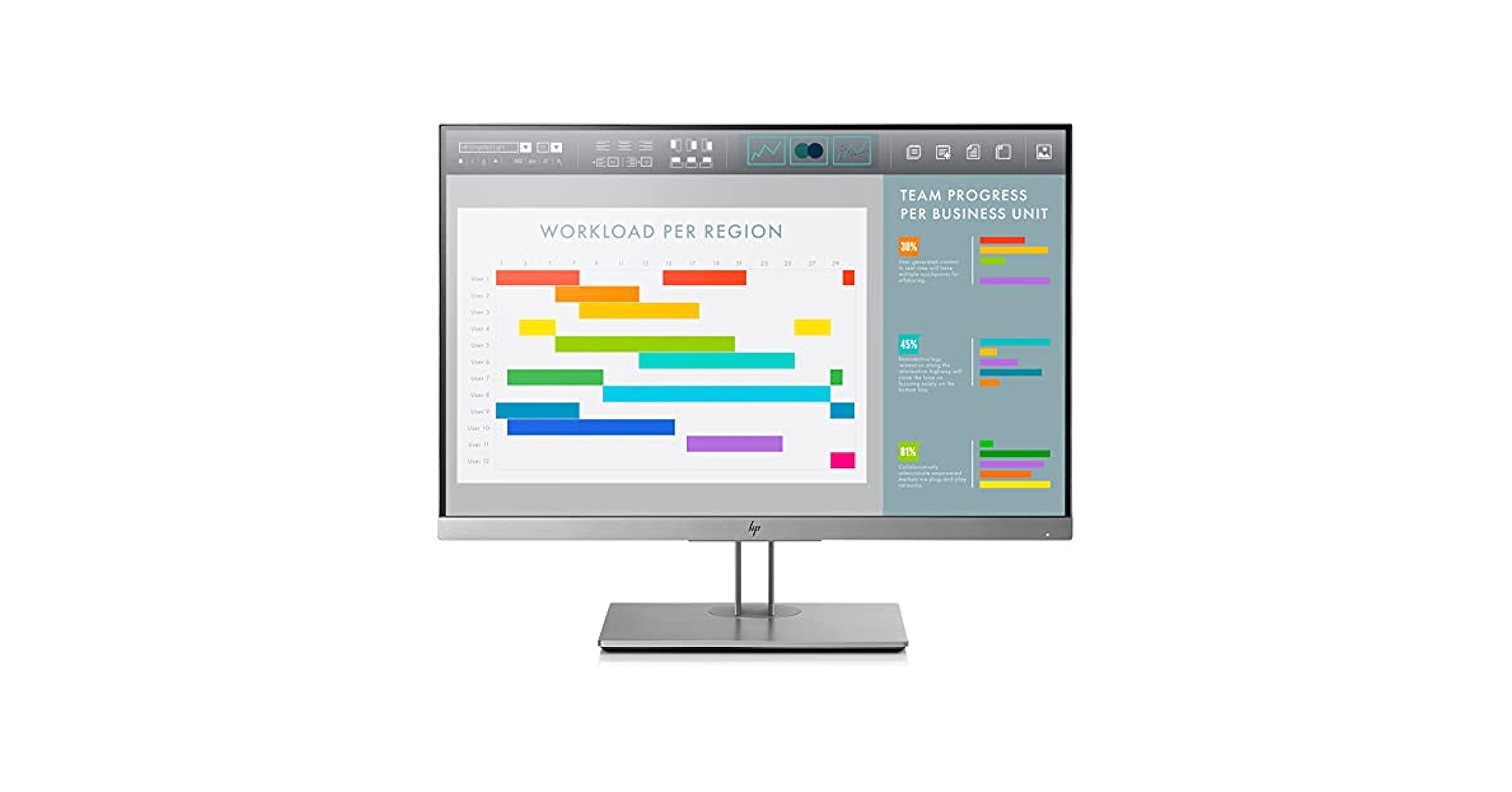 HP 24インチワイドIPSモニター E243i WUXGAワイド HP EliteDisplay 24インチワイドIPSモニターE243i 製品詳細