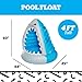 BigMouth Giant Animal Pool Float, Inflatable Floatie Tube, Blow Up Swim Ring, Outdoor Summer Pool Party Water Toy - Man-Eating Shark