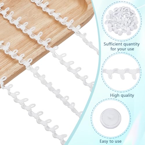 Boutons recouverts de tissu blanc WEBEEDY avec élastique pour couture de robe