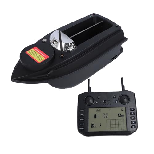 Zunate Barcos de Cebo de Pesca RC, Buscador de Peces de Barco de Cebo de Pesca de Doble Motor, Alcance de 800 M, Carga de 3 Kg, Calibración Automática del Rumbo