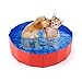 Mcgrady1xm Collapsible Pet Dog Bath Pool, Kiddie Pool Hard Plastic Foldable Bathing Tub PVC Outdoor Pools for Dogs Cat Kid (8020cm)