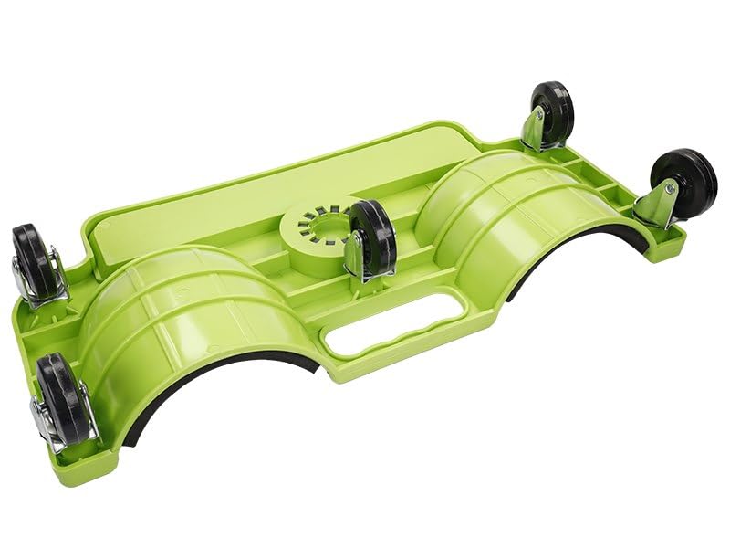 Carmotion Repose-genoux avec roulettes 25 x 50 cm – Genouillères de travail avec base stable – Coussin ergonomique pour atelier – Accessoires fonctionnels – Tapis de genou sur roulettes