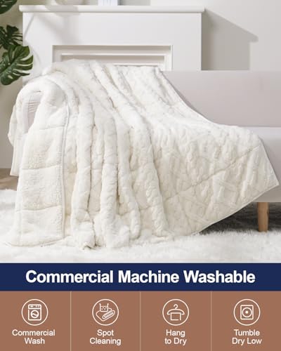 Image of Super Fuzzy Soft Sherpa Fleece Weighted Blanket, 15 lbs Dual Sided Fluffy Heavy Weighted Blankets for Adults - No Bunching with Double Layers of Soft Inner Lining (60 inchx 80 inch, 15 Pounds)