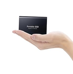 2TB External Hard Drive HDD External Hard Drive External Solid State Drive USB 3.0 for PC, Mac,Desktop,Chromebook(2TB Black)