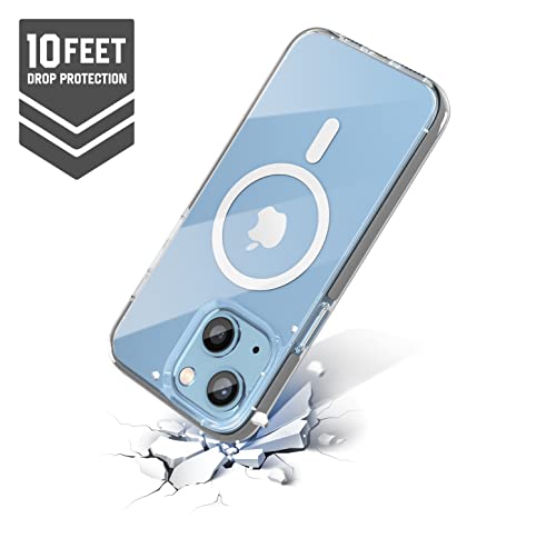 Image of Vaku Luxos Guard MagPro for iPhone 14 Cover Case, 10 Feet Drop Protection, Shockproof, Scratch Resistant, Slim, Thin Compatible with MagSafe iPhone 14 Back Cover - Grey
