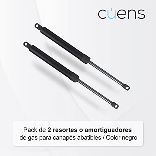 Miniatura 4 de Cuens Asesores En Descanso Juego De 2 Amortiguadores O Resortes De Gas Para Canapés De 1000n - Brida M-8 - Ideal Para Canapés De 120cm