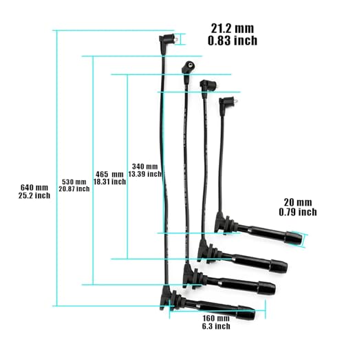 Cables de encendido premium 27501-23B70 para KIA Sportage 6