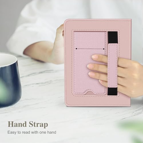Fintie Case for 7"/6.8" Kindle Paperwhite(12th/11th Generation-2024/2021) and Kindle Colorsoft Signature Edition -Slim Foldable Stand Cover Auto Wake/Sleep for Paperwhite 2024, Rose Gold by FINTIE - Image 6