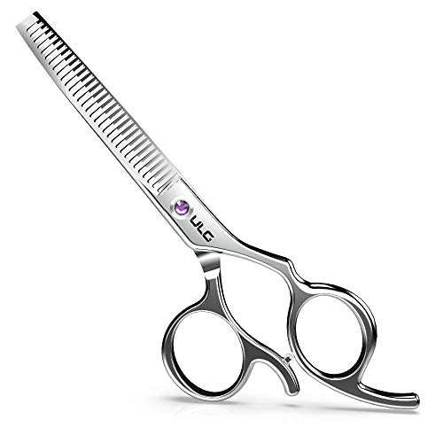 Hair Thinning Scissors Haircut Shears ULG Professional Barber Hair Cutting Trimming Razor Edge Teeth Blending Scissor Japanese Stainless Steel 6.5 inch for Hairdressing Texturizing, Home Salon