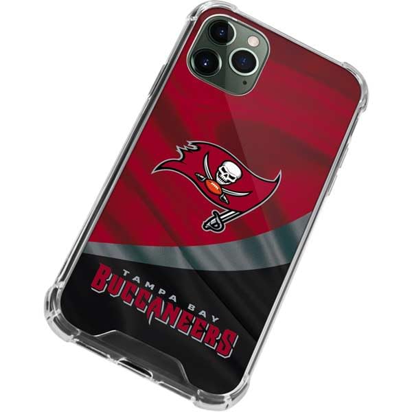 Skinit Clear Phone Case Compatible with iPhone 11 Pro Max - Officially Licensed NFL Tampa Bay Buccaneers Design