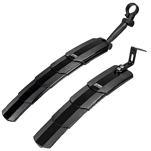 GORIX Bike Mudguard Fender Front and Rear Set Telescopic Sliding Water Splash Prevention MTB Road Bicycle (GFD-SS810)