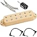 Seymour Duncan SJBJ-1b JB Jr. Bridge Humbucker Strat Pickup - Cream Bridge - Bundle with 2 Patch Cables, Dunlop Uni-Wrench, and Universal Bit Winder