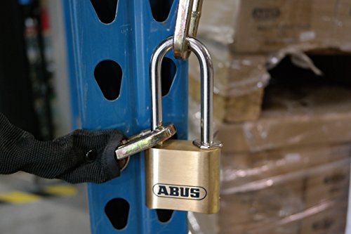 Abus 180/50 Solid Brass Combination Padlock, Long Stainless Steel Shackle (2-1/2") #TOP4