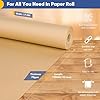 Vanhench Brown Wrapping Paper Roll, Craft Kraft Packing Paper 17.5"x 1200"(100') for Birthday Gift Bulletin Board Arts Bouquet Flower Table Covering Poster Moving Supplies 70GSM 50LB #1