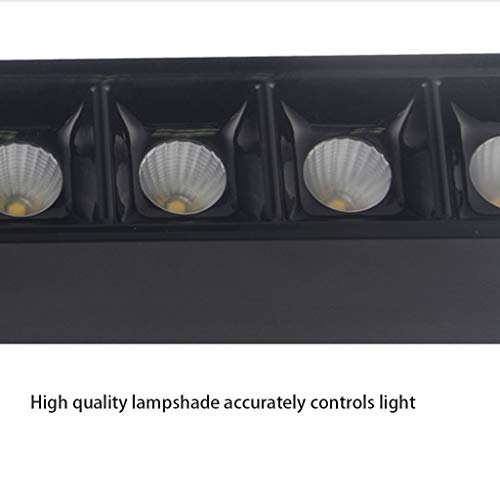 Lámpara lineal LED rectangular de luz cálida y 30W para renovación de salones 4