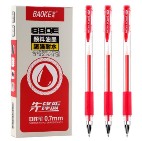 Bolígrafos Gel BaoKe Rollerball 0.7mm Caja 24 Un. miniatura 5