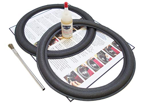 Advent 10 Speaker Foam Surround Repair Kit - Flat-attach Roll, Metal or Masonite Disk, Model: 2ADV10m, Electronic Store