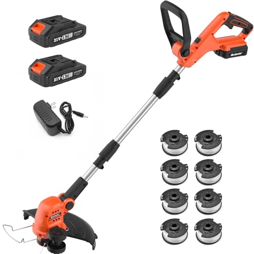 MAXLANDER Weed Wacker Cordless, 20V 12 Inch Cordless String Trimmer Edger, Weed Wacker Battery...