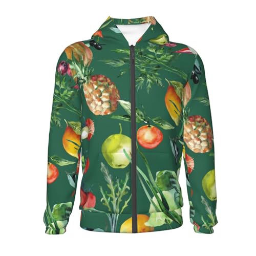 Vegan Kid Hoodies Boys Zip Up Sweatshirts Girls Pullover with Pocket2