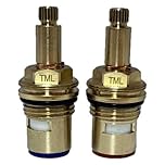 Replacement Tap Cartridge Pair Compatible with VS02-C20 Long BS5412 XZ 20 1/2" x 58mm Length Valve