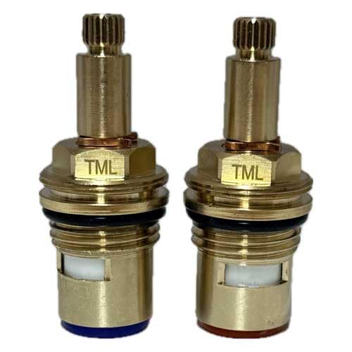 Replacement Tap Cartridge Pair Compatible with VS02-C20 Long BS5412 XZ 20 1/2" x 58mm Length Valve