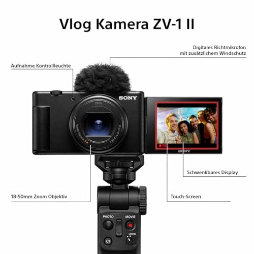Sony ZV-1II 4K Kompaktkamera f&uuml;r Vlogger