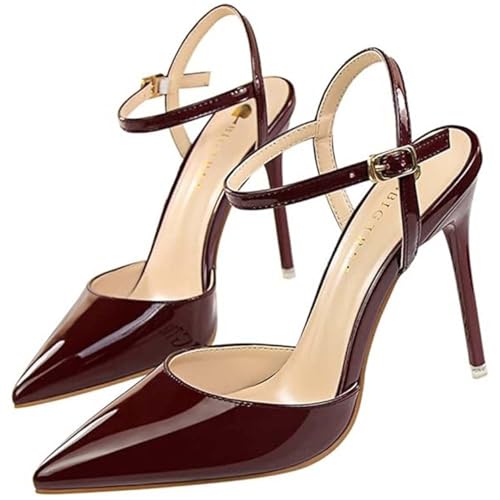 Chaussure Talon Bordeaux à Lacets pour Soirée et Mariage Chic