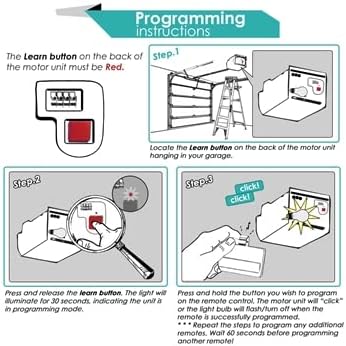 2 Garage Door Remote for Sears Craftsman (139.53680 139.53681)